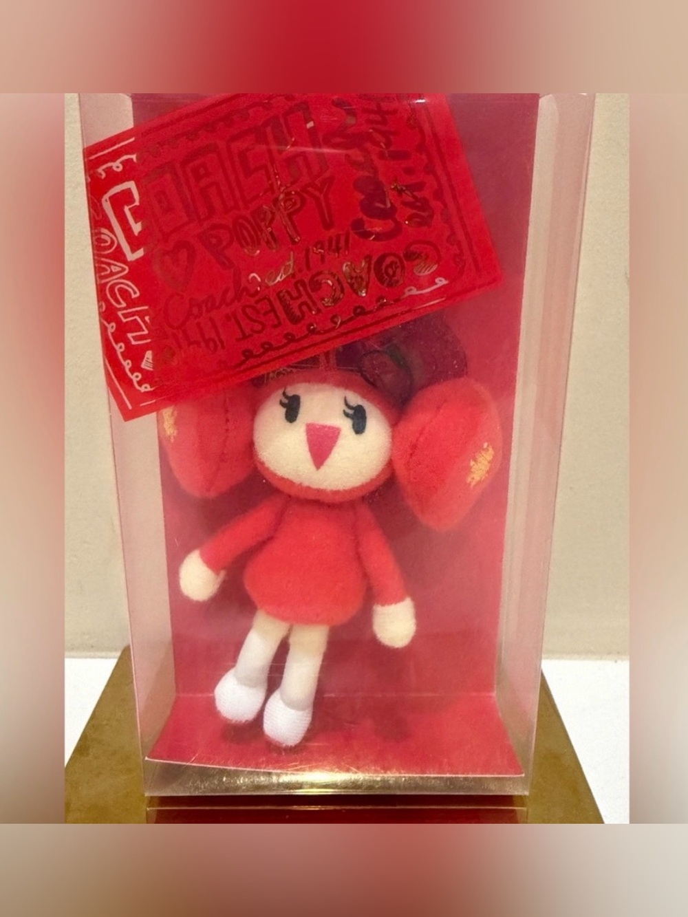 Coach Poppy Red Cherry
Chan Plush Keychain